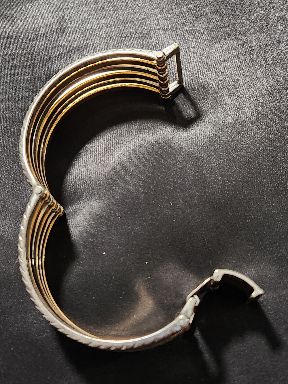 Brighton Gold and Silver Engraved Bangle Set - Picture 5 of 7